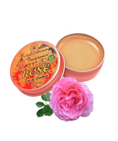 ROSE Perfume - Eau de Parfum - Solid Balm - Natural Essential Oils Aromatherapy Fragrance (Tea Rose De Mai Otto Rosa Damascena Centifolia Gardenia) Travel Size Party Guest Favors Gifts - 0.5oz Mixed Roses Floral 0.5 Ounce (Pack of 1)