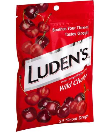 Luden's Throat Drops Wild Cherry 30 Drops (3 PACK) - Buy Online on GoSupps.com
