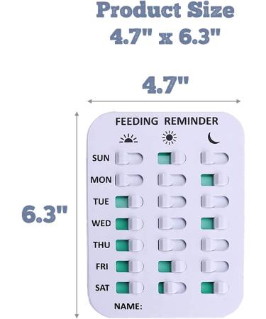 RBD Health Dog Feeding Reminder - Magnetic or Adhesive Application, Weekdays AM/PM Indicators - Buy Online on GoSupps.com