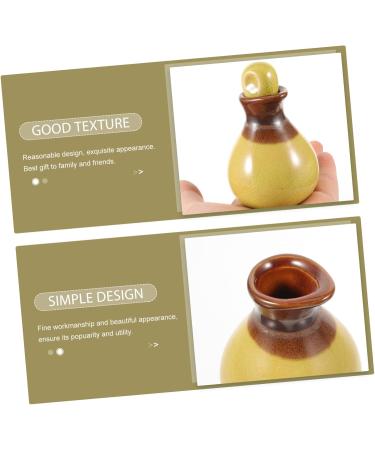Buy Solustrious Ceramic Fluid Bottle - Elegant Sauce & Soy Sauce Dispenser for Essential Oils Mini Perfumes & Spices | International Shipping - Buy Online on GoSupps.com
