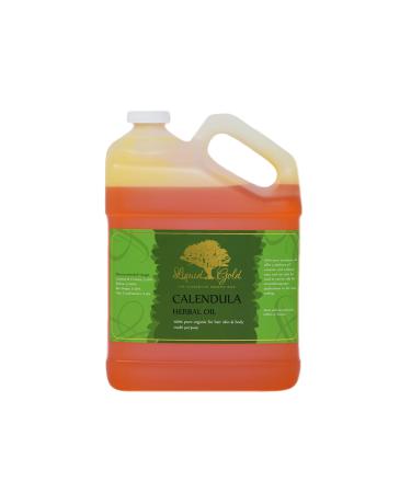 Liquid Gold Inc - 1 Gallon - Premium Calendula Herbal Infused Oil - Pure Natural Organic Skin Hair Body Care