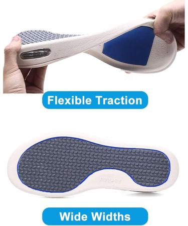 Men's Diabetic Slip-On Orthopedic Shoes with Memory Foam Insoles | Wide Width Slippers for Seniors | Pain Relief & Adjustable | Lightweight & Easy to Wear | Size 12 Wide, Black Gray - Buy Online on GoSupps.com