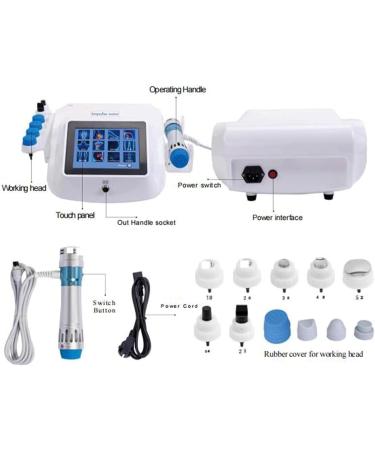 HSRG ED Shock Wave Unit - Multifunctional Extracoral Portal Therapy Massager with 7 Heads for ED Treatment Tendonitis & Plantar Fasciitis - Buy Online on GoSupps.com