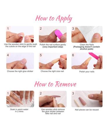 24PCS French Tip Press On Nails - Short Square Fake Nails with Bow Design | Glossy Reusable Full Cover False Nails for Women | Acrylic Glue-On Nail Art - Buy Online on GoSupps.com