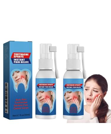 Spray de Soulagement de la Douleur Dentaire 2PC R paration des Gencives Maux de Dents Soins Bucco-Dentaires Base de Plantes