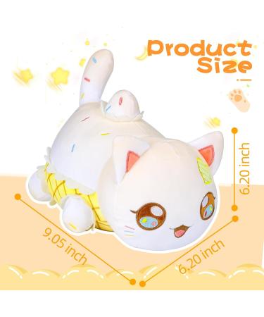 Laibuy Cat Stuffed Animal Toy | Soft Cat Cushion Plush Pillow for Kids | Funny Pussy Plushie Gift | Orange Kitten Stuffed Toy - Buy Online on GoSupps.com