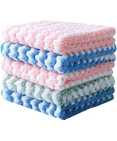 domoi 20Pcs Microfibre Cleaning Rag Super Absorbent Coral Fleece Cloth Scouring Towel Pad Microfibre Cleaning Cloth - Buy Online on GoSupps.com
