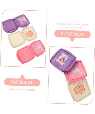 Buy Healeved 3-Part Cartoon Pads & High-Capacity Portable Handbag | Stylish Menstrual Pad & Cosmetic Storage - Buy Online on GoSupps.com
