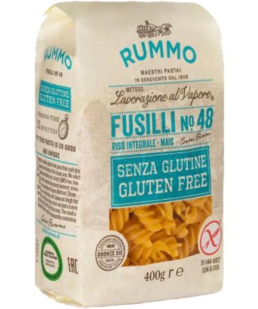 Gluten Free Pasta Bundle with Rummo Fusilli No.48 400g x1 and Penne No.66 400g x1 (Pack of 2) - Buy Online on GoSupps.com