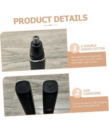 HONMEET USB Ear Hair Trimmer with Double Cutter Head Waterproof Hair Remover for Men Women for Care Detailing for Holidays - Buy Online on GoSupps.com