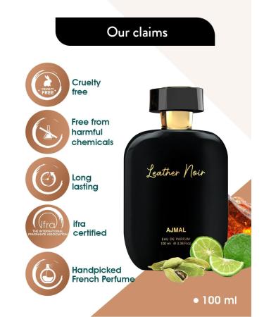 HU Premium - LEATHER NOIR Long lasting Fragrance Handpicked Luxury Perfume For Men 100ml. - Buy Online on GoSupps.com