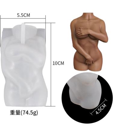 Troysinc Candle Shape Silicone Set for Adult Body Candles - DIY Naked Body Silicone Molds for Crafting Wax & Resin Art (2 Pieces) - Buy Online on GoSupps.com