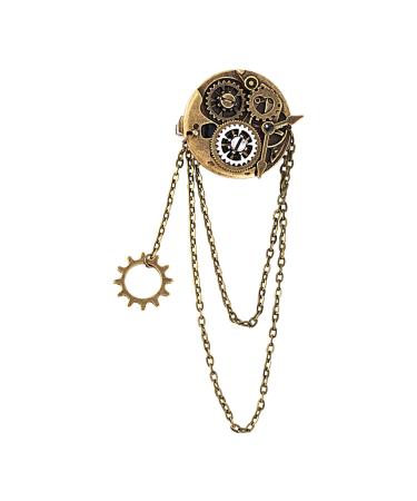 Bexdug Vintage Barrettes for Women - Punk Resin Gear Brooch - Decorative Hair Accessories Portable Hair Pin for Cosplay Weddings Proms