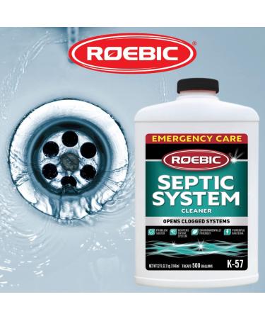 Roebic K-57-Q Septic System Cleaner 32 Ounces - Effective Septic Tank Treatment - Buy Online on GoSupps.com