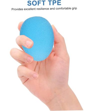 3ST Grip Ball Egg Blue - TPE Massage & Yoga Roller for Finger Exercises | Fitness Device 5.80x4.40cm - International Shipping Available - Buy Online on GoSupps.com