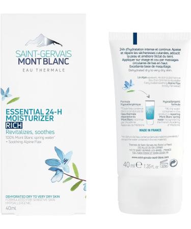 Saint-Gervais Mont Blanc - 24H Moisturising Face Care for Normal to Dry Skin - 40ml - Buy Online on GoSupps.com