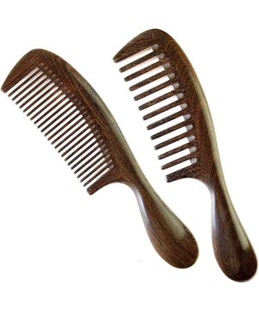 Comb Golden Silk Sandalwood Comb Large Thick-Handled Massage Comb Thick-Tooth Curling Comb Unisex wooden comb (Size : X-Small) - Buy Online on GoSupps.com