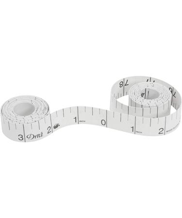 Dritz Longarm 3712 Zero Center Tape Measure - 3/4 x 144-Inch - White | Accurate Measurement Tool - Buy Online on GoSupps.com