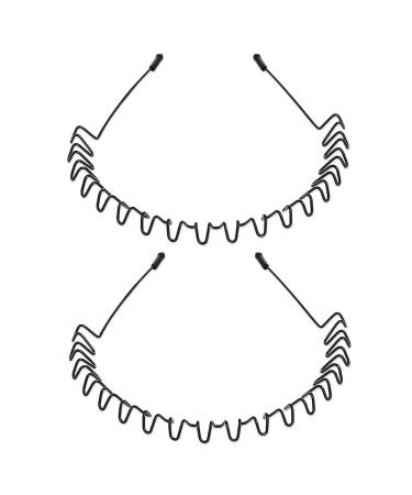 WLLHYF Metal Headbands 2 Pcs Fashion Non-Slip Elastic Men Women Hairbands for Outdoor Sports - Buy Online on GoSupps.com