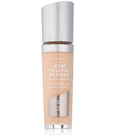 Rimmel Lasting Finish Breathable Foundation  Classic Ivory  1 Fluid Ounce