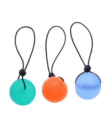 Gatuida 3 Stk Fitness devices handle strengths ball exercises squeezeball power balls train fitness hand therapy pallages sports ventilation ball handle ball tool mean as shown