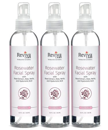 Reviva Labs Rosewater Facial Spray 8 oz (236 ml)