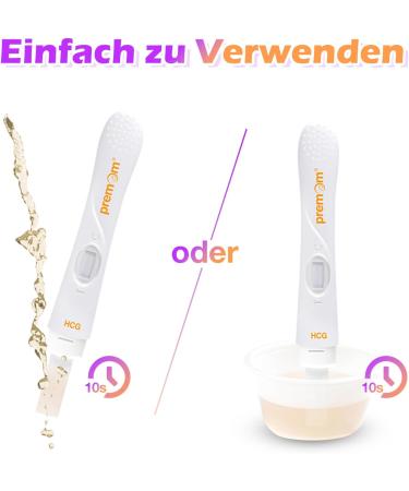Premom 3x Early Pregnancy Test - Ultra Sensitive 10 MIU/ml HCG Test Kit | Maximum Accuracy - 3 Pack - Buy Online on GoSupps.com