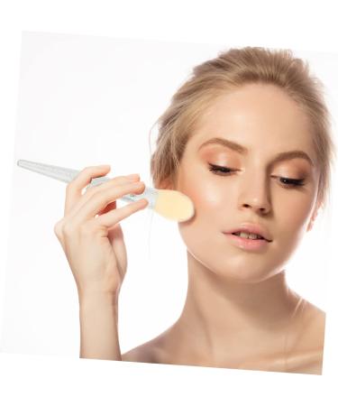 1 Set Makeup Brush Women Makeup Supplies Cosmetic Cosmetics Brush Face Beauty Tools Makeup Tool Long Handle Miss Loose Powder White Make up Artificial Fiber - Buy Online on GoSupps.com