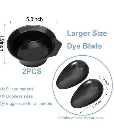 33-Piece Hair Dye Brush and Bowl Set - Salon-Quality Hair Coloring Kit with Gloves, Ear Covers, Shower Cap, Shawl, and Alligator Clip - Buy Online on GoSupps.com