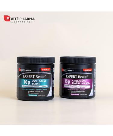 Fort Pharma - Expert Beaut Collag ne Marin 10g - Beaut de la Peau & Antioxydant - Peptides de collag ne marin type 1 - Vitamines C E S l nium B ta-carot ne - Lot de 2-1 cuill./jour 40 jours - Buy Online on GoSupps.com