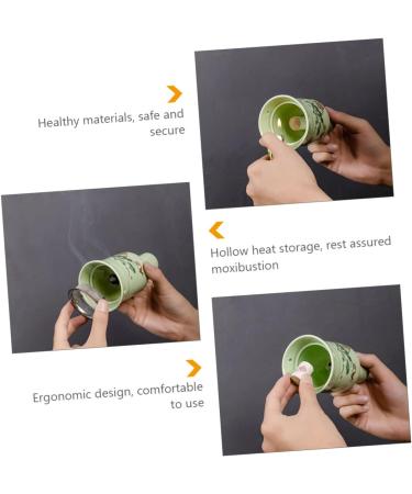 FOMIYES Moxibustion Tool Set - Moxaditis Scratch & Moxa Stick Enhancer Holder for Effective Moxibustion Massage - Buy Online on GoSupps.com