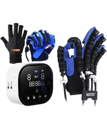 syrebo Hand Rehabilitation Robot Gloves C10 Model Self Training Finger Rehabilitation Device Functional Hand Stroke Recovery Equipment for Hand Dysfunction Patients Stroke Hemiplegia Trainer S Affected Hand-right