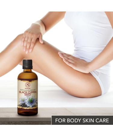 Buy Black Cumin Oil 100ml - Pure Cold-Pressed Egyptian Black Seed Oil for Face Nails & Body Care - Buy Online on GoSupps.com