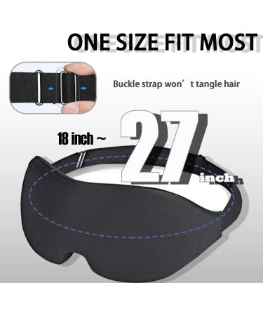 Adjustable Eye Mask for Lash Extensions - 3D Sleeping Mask with Ear Plugs for Women and Men - Ideal for Nap, Travel, and Night Use - Buy Online on GoSupps.com