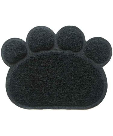Opul PAW PVC Placemat Waterproof Dog Cat Food Mat Non Slip Dog Puppy Pet Cat Dish Bowl Food Water Mat Wipe Clean FDA Grade (Black) - Buy Online on GoSupps.com