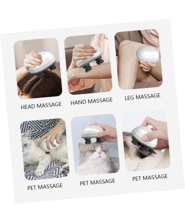 Frcolor Electrical Scalp Massager & Head Scraper - Mini Tool for Cats & Scalp Care - ABS Hair Massage Brush for Relaxation - Buy Online on GoSupps.com