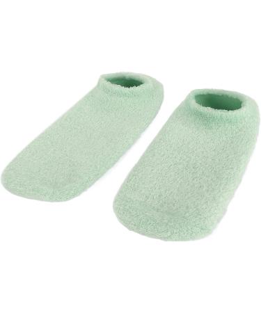 Qukaim Dry Feet Moisturizing Socks Moisturizing Foot Gel Socks Reusable Cracked Skin Care Socks Prevent Slip Foot Mask Green Remove Dry Feet 1 Pair - Buy Online on GoSupps.com
