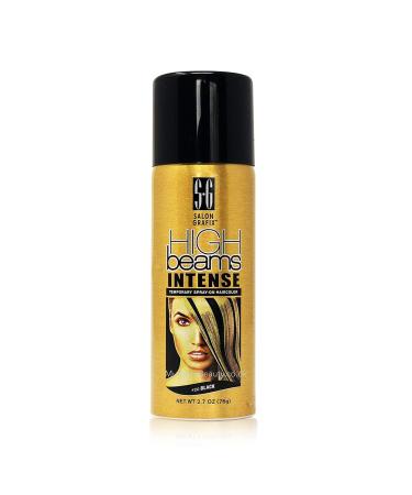 High Ridge Beams Intense Temporary Spray On Hair Color - 20 Black Aerosol 2.7 oz. Black 2.7 Ounce (Pack of 1)