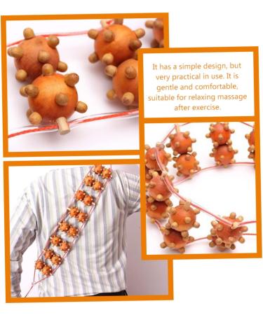 Lurrose 3-St Massage Device - Wooden Neck Roller & Fascia Therapy Tool for Ultimate Relaxation - Buy Online on GoSupps.com