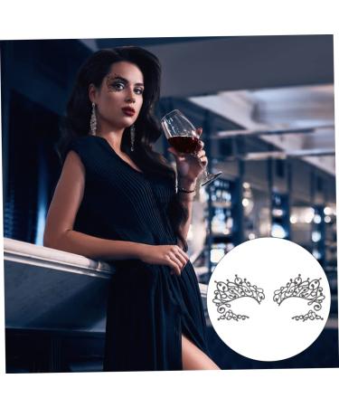 Beaupretty 5 Pairs Lace Eye Stickers - Halloween Eyeliner for Kids | Artificial Black Eyeliner Face Stickers | Fun Makeup for Children - Buy Online on GoSupps.com