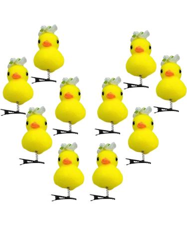 Duck Shaped Hairpin - Duck Plush Hair Clips Hairpin Pins Yellow Duckling Hair Clip Hair Accessories for Girls Women - Buy Online on GoSupps.com
