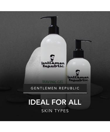 Gentlemen Republic 8oz Alcohol-Free Shaving Gel | Lather-Free Maximum Glide | USA-Made Men's Shaving Essential - Buy Online on GoSupps.com