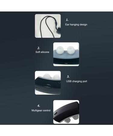 Snoring Solution Nasal Plug with Auto Detection | 6 Speed Gears | Promote Sleeping | Prevent Snoring Device with Soft Silicone Strap | Electrical Pulse for Night Use - Buy Online on GoSupps.com