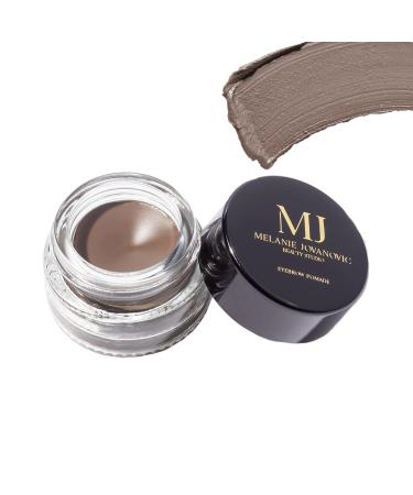 Mela Beauty Studio Brow Pomade  Define & Fill in your Brows  Creamy Formula (0.24 oz  Dark Brown) 0.24 Ounce (Pack of 1) Dark Brown
