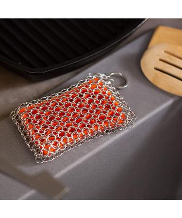 Leapbeast Cast Iron Cleaner - Ultimate Dutch Oven & Grill Pan Accessories | 11x7 cm Plastic Grill Scrap & Ring Cleaner - Buy Online on GoSupps.com
