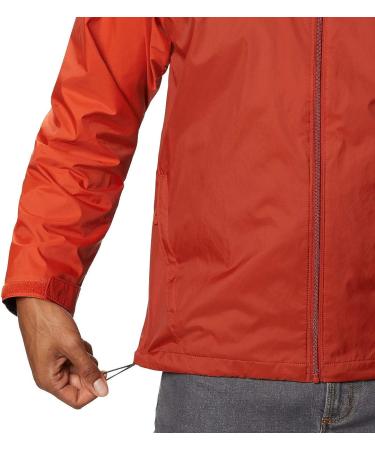 Columbia Men's Glennaker Lake Lined Rain Jacket - Small Dark Sienna/Bonfire - Buy Online on GoSupps.com