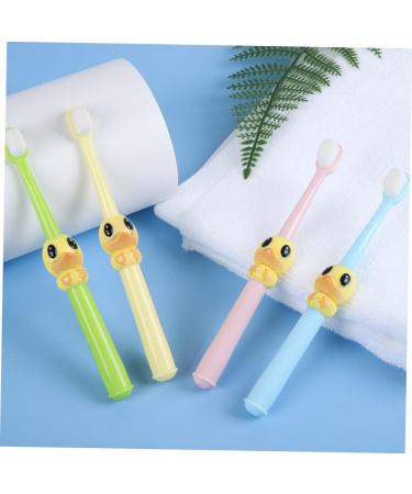 Minkissy 4-Piece Cartoon Children's Toothbrush Set - Soft Bristle Toothbrushes for Kids - Fun and Beautiful Designs for Kids' Oral Care - Buy Online on GoSupps.com