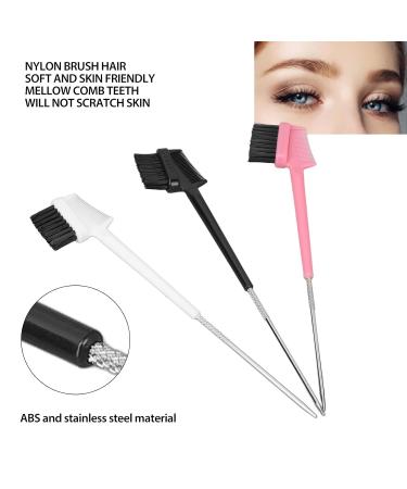 3pcs Eyebrow Brush Comb Set - Multifunctional Double Sided Eyelash & Eyebrow Grooming Tool for Lash Separation & Clump Removal - Buy Online on GoSupps.com
