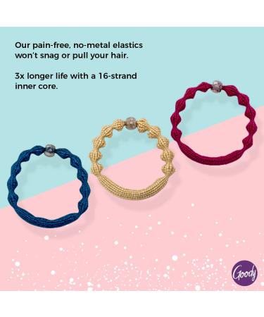 GOODY Icy Holiday Forever Elastics Assorted Hair Accessories - 3 Count - Buy Online on GoSupps.com