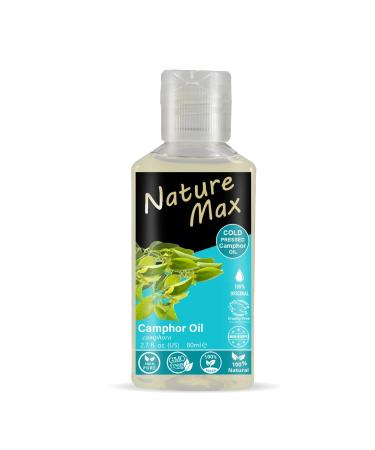 1 Pack Nature Max Camphor Oil Pure & Natural Cold Pressed Concentrated Crude Perfect Fresh For Food Cooking & Body & Hair Non Gmo No Additives Kosher Halal (1 Pack 2.70 oz / 80 ml)